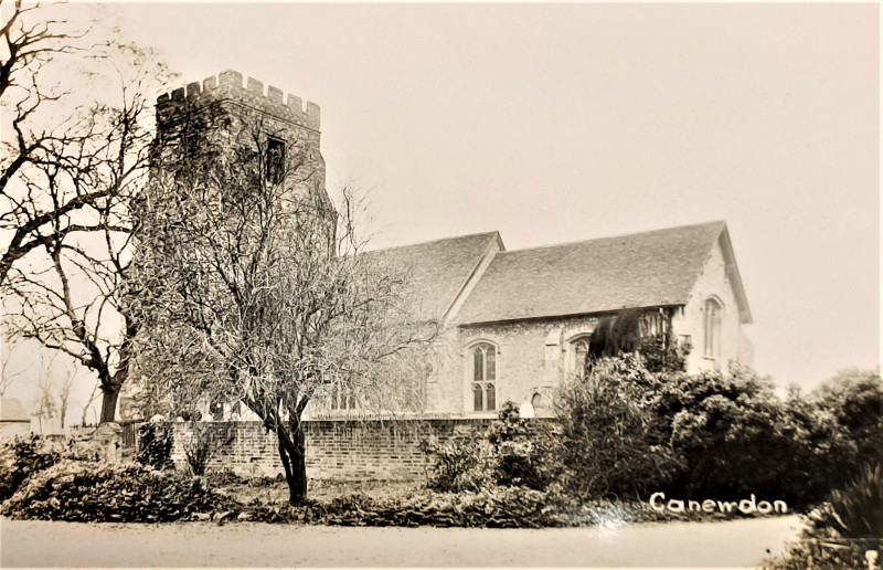 Canewdon Church post card Copyright: William George