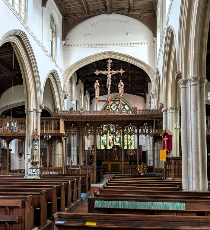 Bocking Church interior looking east 7 October 2025 Copyright: William George