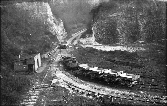 Part of Grays Chalk Pit in 1920 Copyright: Thurrock Museum