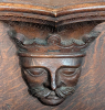 Castle Hedingham Church Misericord Head 2025 