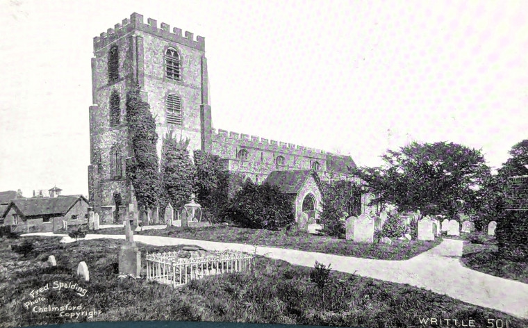 Writtle Church Post Card Copyright: William George