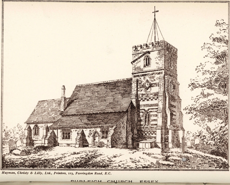Purleigh Church 1893 Essex Review Copyright: Wykeham Chancellor