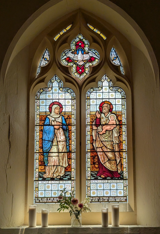 Matching Church Two Light Stained Glass Window 9th August 2025 Copyright: William George