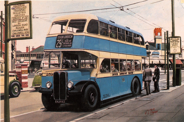 Leigh on Sea Trolley Bus Copyright: William George