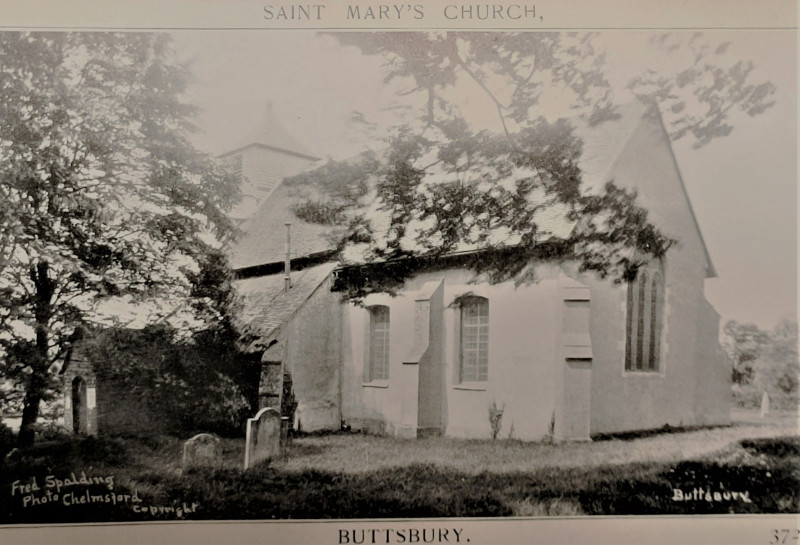 Buttsbury St Mary Church post card Copyright: William George