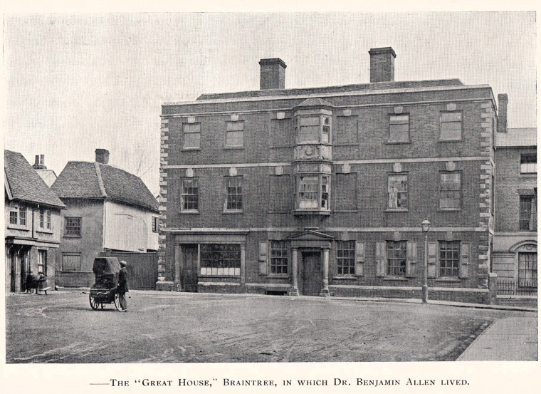Braintree House of Dr Benjamin Allen Copyright: William George