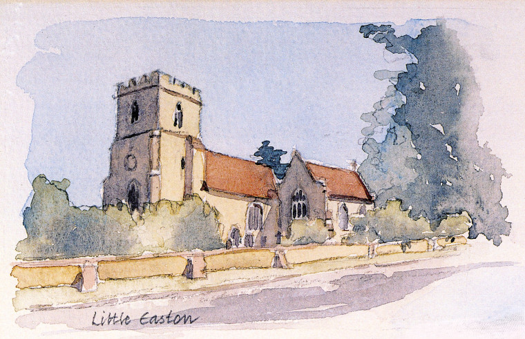 Little Easton Church Print Jan Faithfull Copyright: Jan Faithfull