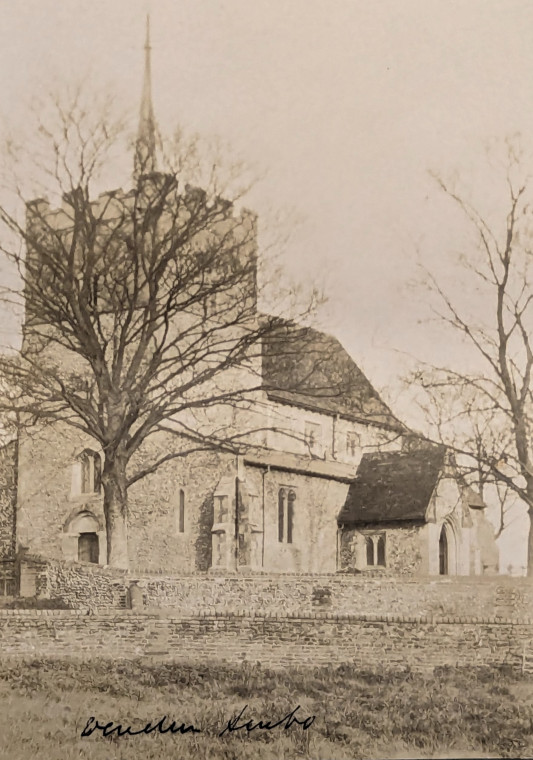 Wendens Ambo Church Post Card Copyright: William George