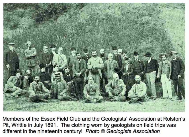 Rolstons Pit in the late 19th century. Copyright: Geologists Association