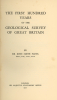 Geological Survey First 100 Years John Smith Flett 1937 