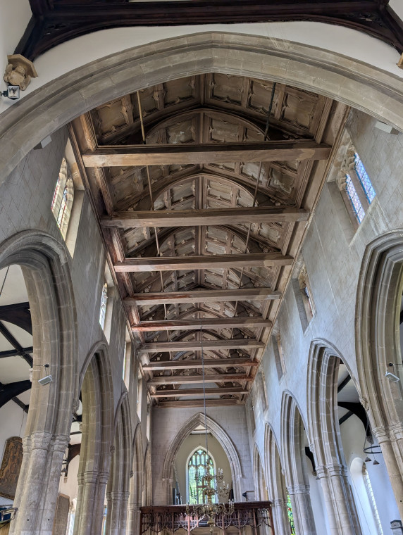 Hatfield Broad Oak Church Nave Ceiling 27 June 2025 Copyright: William George