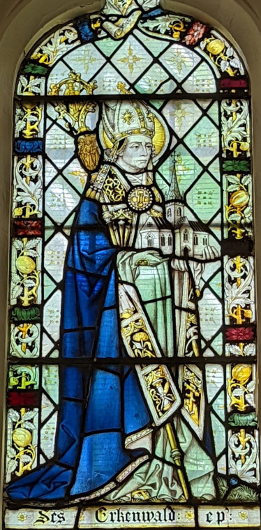 St Erkenwald Stained Glass Barking Church Copyright: William George