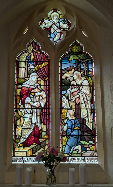 Matching Church Stained Glass Window 9th August 2025 Copyright: William George