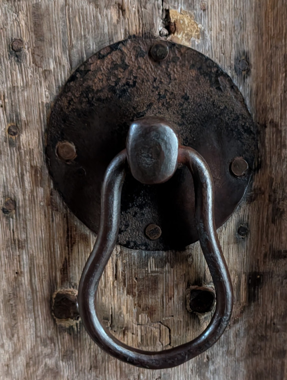 Great Bromley Church Door Pull Close Up 15 November 2025 Copyright: William George