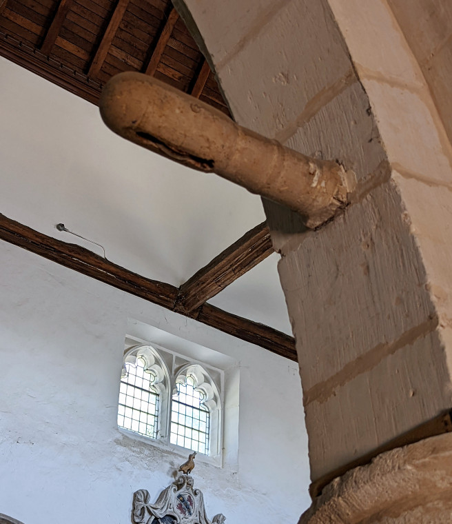 Wendens Ambo Church Font Cover Pulley Hoist 1600 August 2022 Copyright: William George 7 August 2022