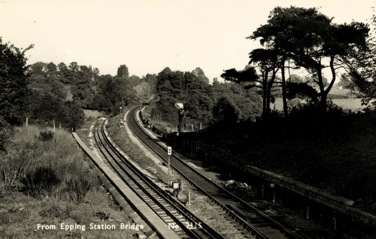 Epping View from Station Bridge Post Card Copyright: William George