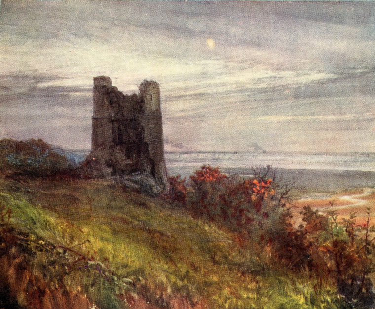 Hadleigh Castle 1905 Copyright: W L Wyllie London to the Nore 1905