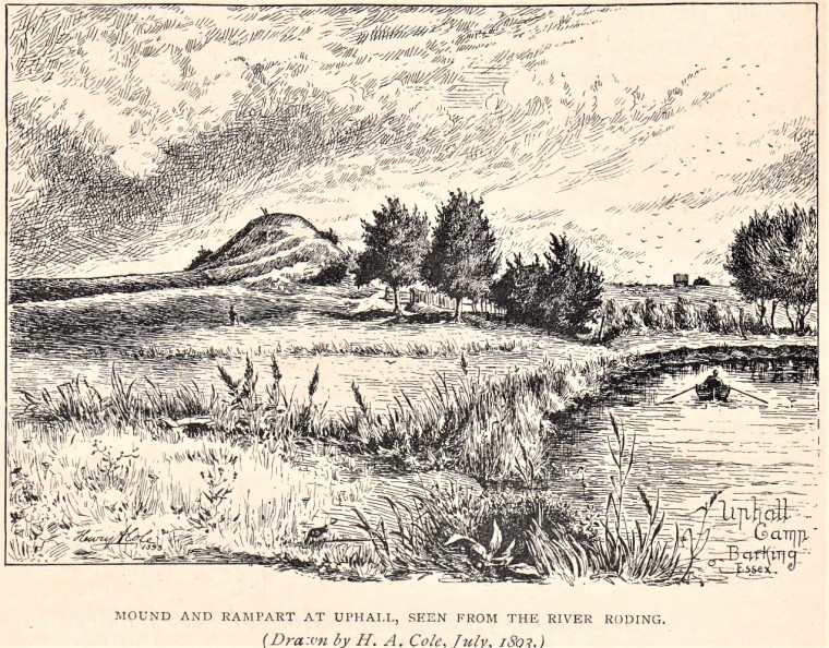 Uphall Camp Mound and Rampart 1893 Copyright: William George