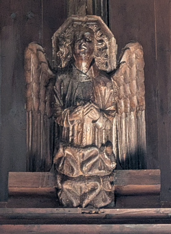 Hatfield Broad Oak Church Roof Angel 1 27 June 2025 Copyright: William George