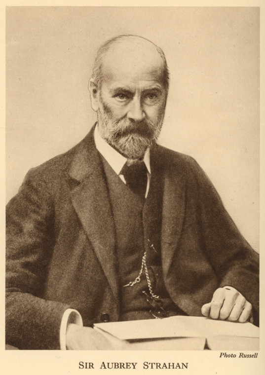 Sir Aubrey Strahan 1852 to 1928 Geologist Flett 1937 Copyright: Flett 1937