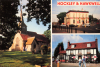 Hockley and Hawkwell Multiview Post Card three images 