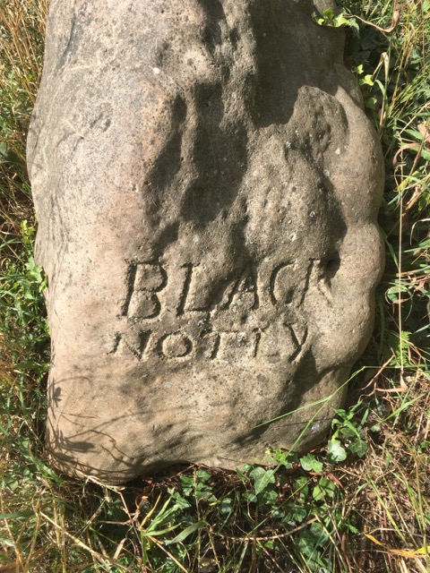 Inscription on the Friars Farm Boundary Stone -1 Copyright: Gerald Lucy