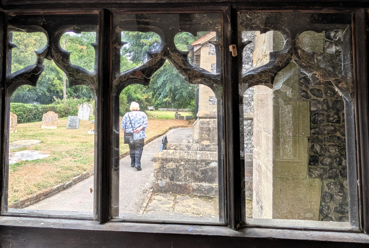 Hutton Church Timber Porch Window 19 August 2025 Copyright: William George