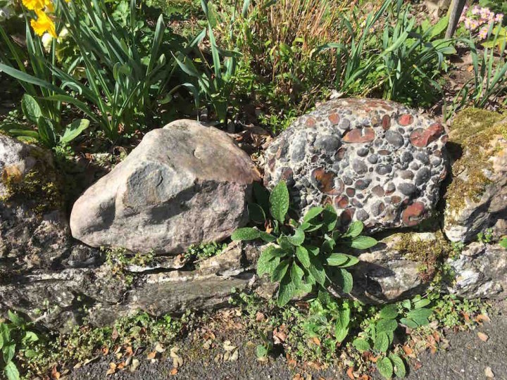 Sarsen stone and Puddingstone at South Weald Church 1 Copyright: Gerald Lucy