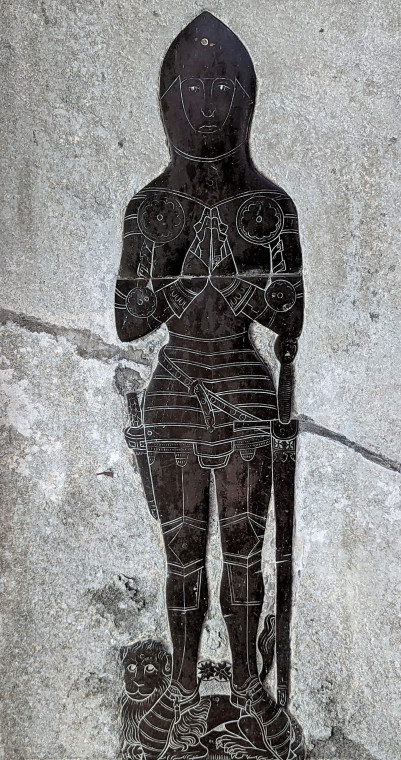 Wendens Ambo Church Brass to Sir William Lovenay 1410 Copyright: William George 7 August 2022