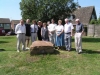 The Takeley sarsen unveiling ceremony on 19th July 2003.