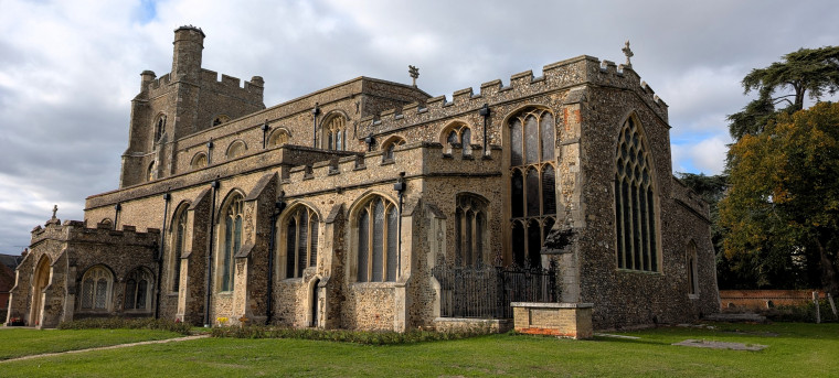 Bocking Church South Face and Tower looking westwards 2025 Copyright: William George 7 October 2025