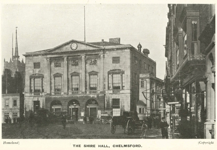 Chelmsford Shire Hall 1908 Homeland Copyright: Homeland Chelmsford 1908