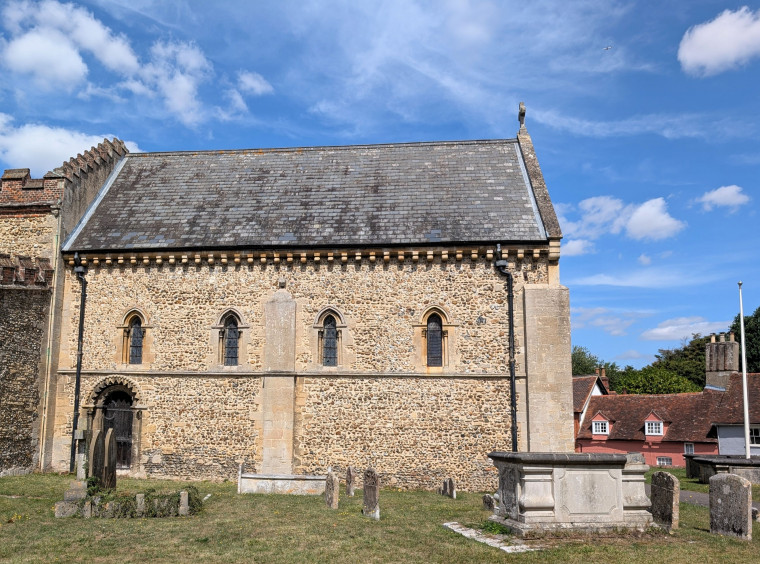 Castle Hedingham Church Chancel South Face 8 August 2025 Copyright: William George