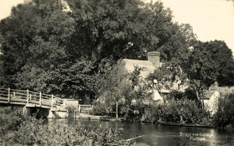 Flatford Bridge and Cottage Post Card Copyright: William George