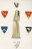 Writtle Church Brass and Coats of Arms Suckling 1845 