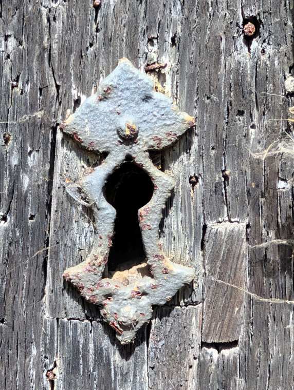Castle Hedingham Church Door Key Hole 8 August 2025 Copyright: William George