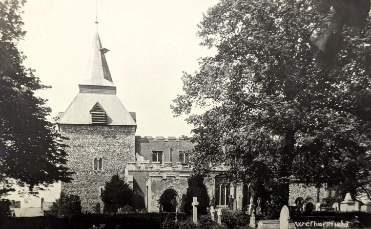 Wethersfield Church Post Card Copyright: William George