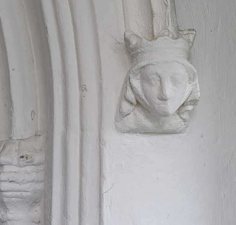 Gosfield Church Corbel 21 March 2025 Copyright: William George