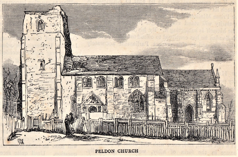 Peldon Church Essex Earthquake 1884 Copyright: William George