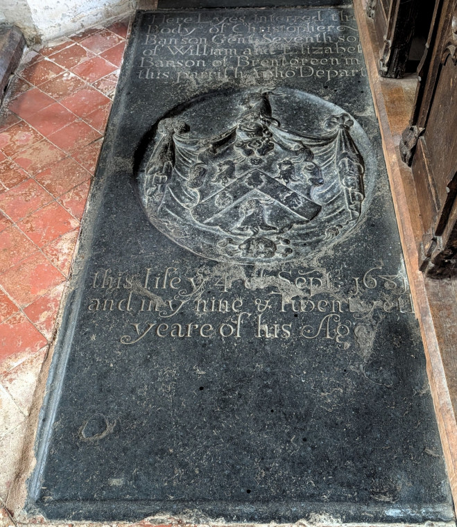 Clavering Church Banson Monument  5 August 2025 Copyright: William George