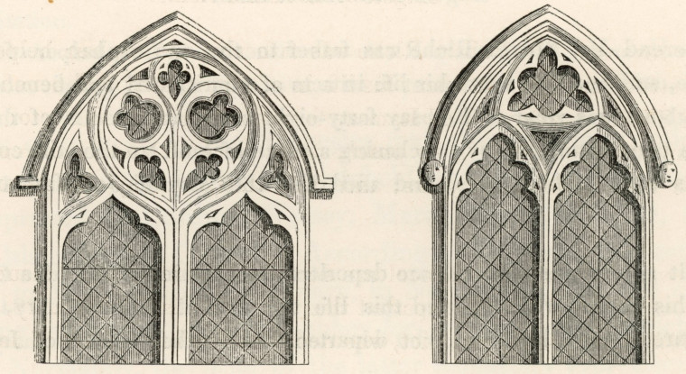 Dovercourt Church Windows Suckling 1845 Copyright: Alfred Suckling Essex Antiquities 1845