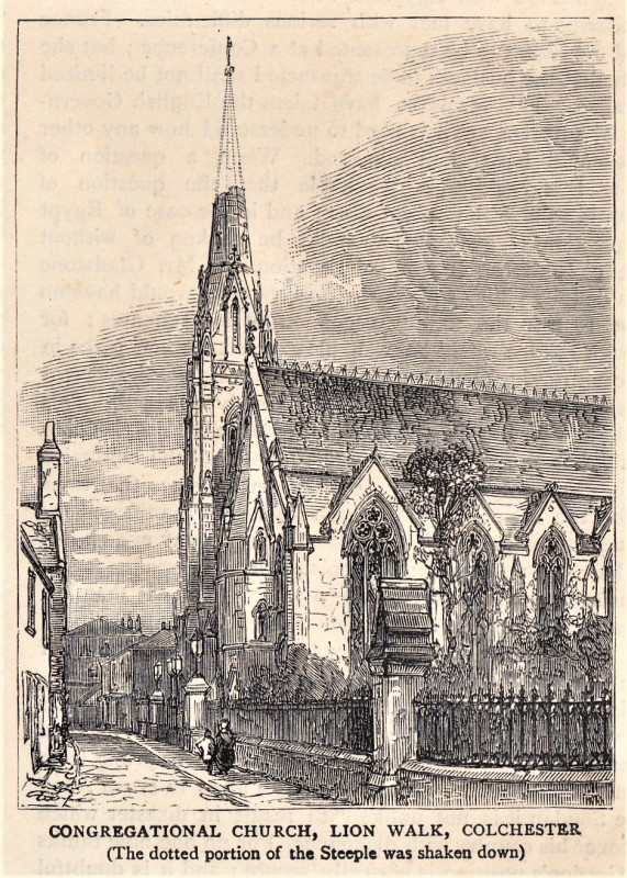 Lion Walk Congregational Church 1884 Copyright: William George