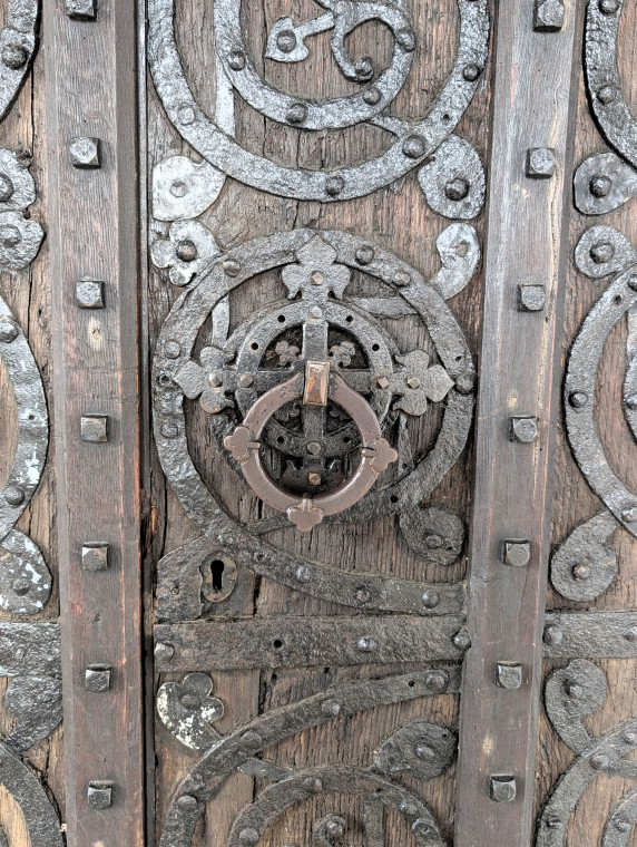 Bocking Church South Door Ring Pull 7 October 2025 Copyright: William George