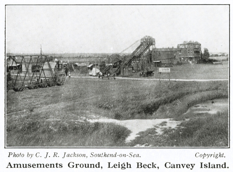 Canvey Leigh Beck Amusements Captivating Canvey 1930 Copyright: C J R Jackson
