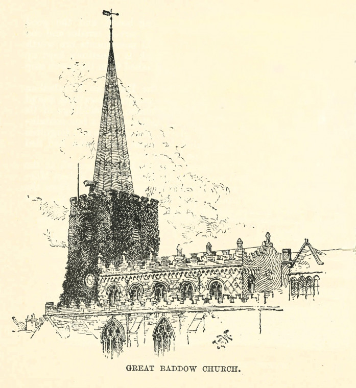 Great Baddow Church Lindley 1898 Copyright: Essex Holidays Lindley 1898