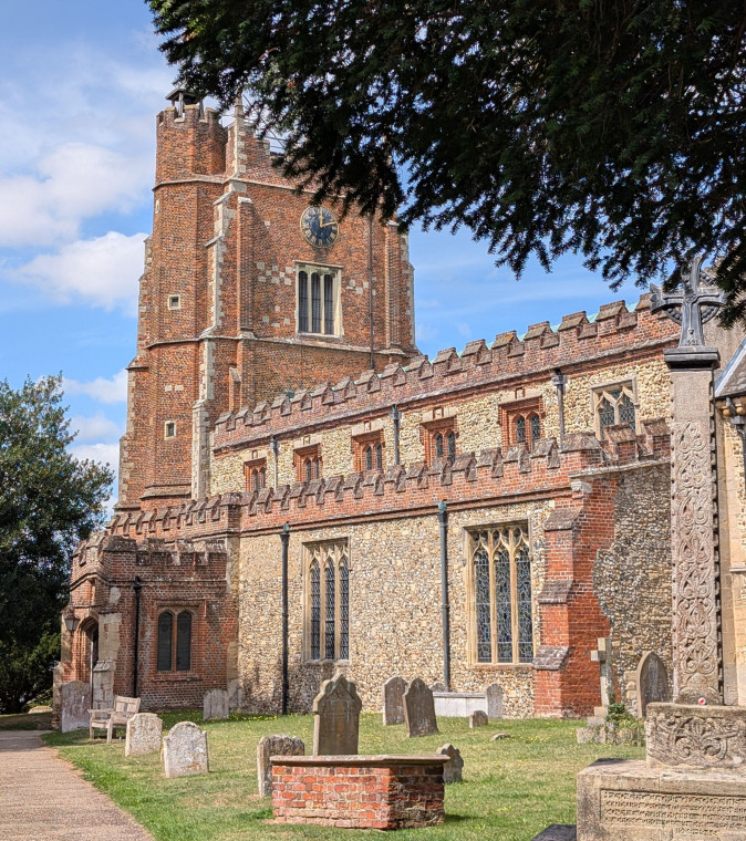 Castle Hedingham Church Tower from South 8 August 2025 Copyright: William George