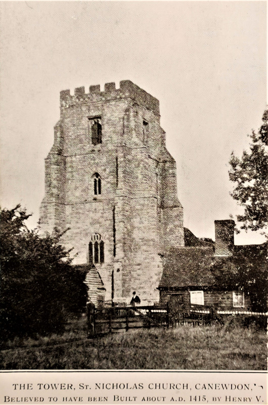 Canewdon St Mary church post card Copyright: William George