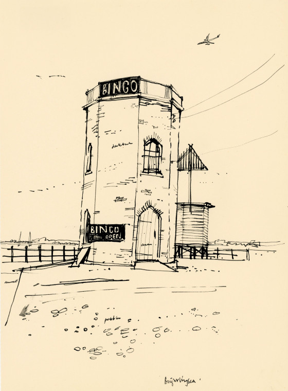 Brightlingsea Bateman Folly Pen and Ink Drawing Copyright: Paul Sharp