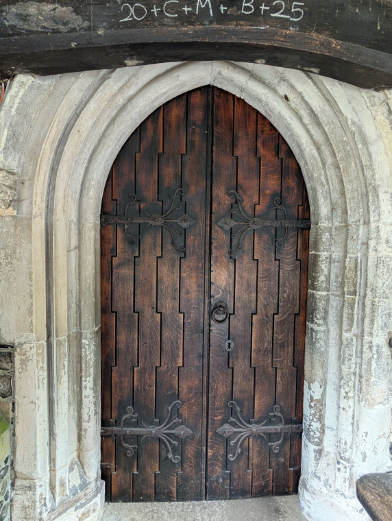 Hutton Church Porch Door 19 August 2025 Copyright: William George