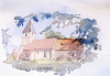 Chickney Church Print Jan Faithfull 
